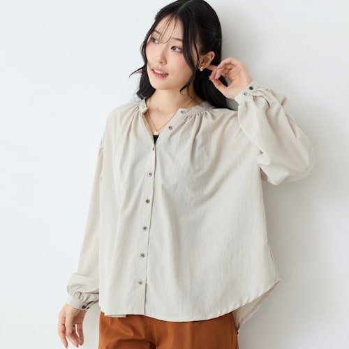 ドライワッシャーヨークブラウス