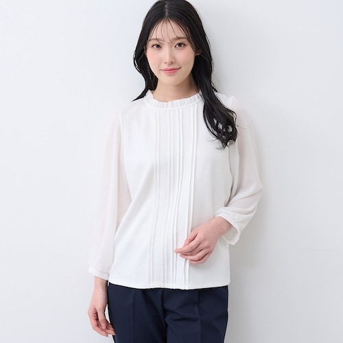 フロントタックレースカットソー