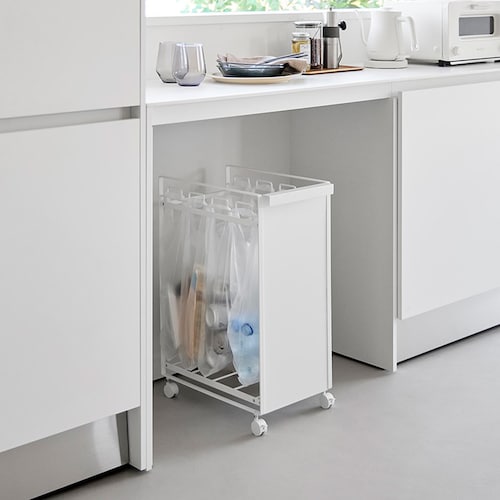 目隠し分別ダストワゴン 4分別