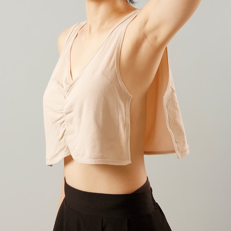 サイドが開いているから、服を着たまま脱げる仕組み