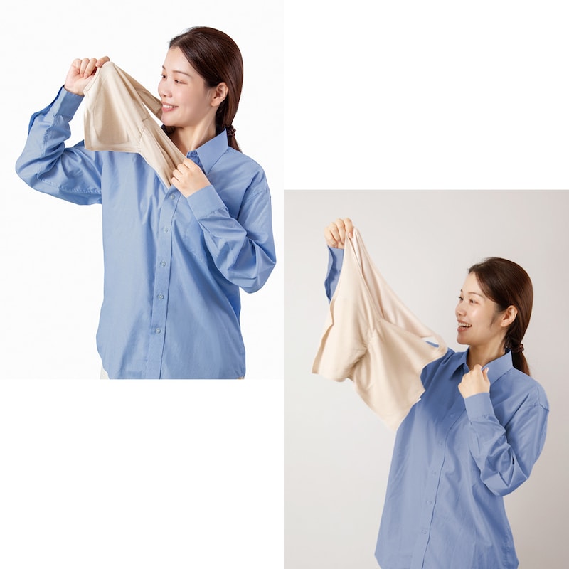 服を着たままスルッと脱げます