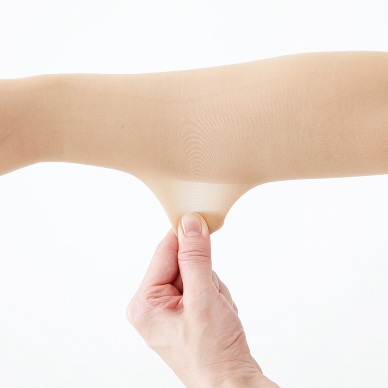 伝線しにくい極薄生地