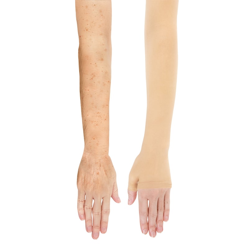 左：未着用、右：着用時