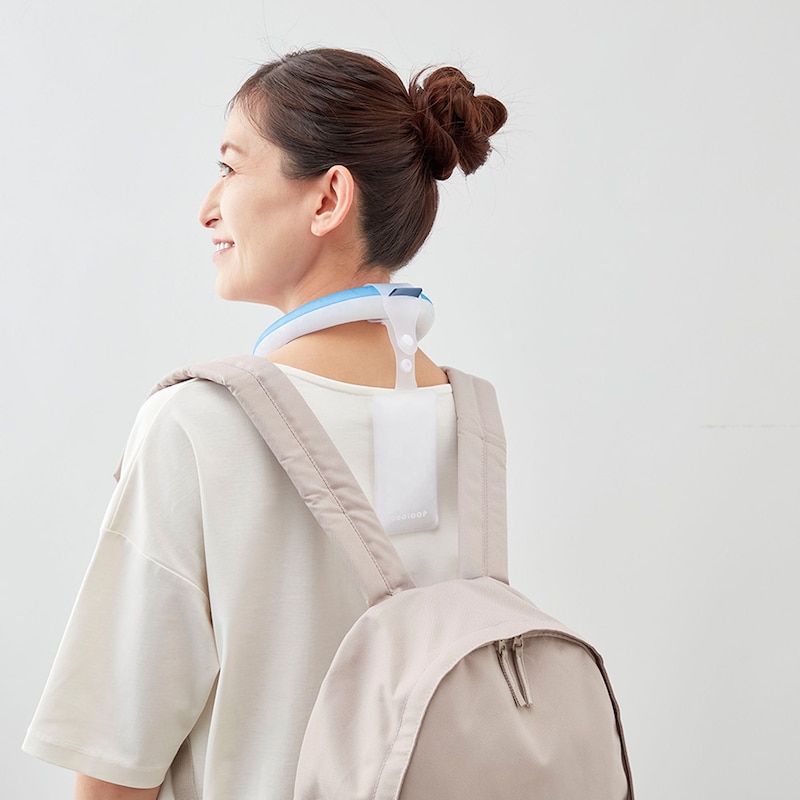 背中のムレ対策に