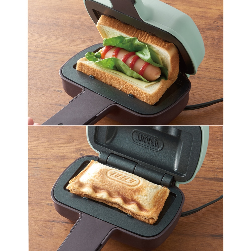 好きな食材をセットし、挟むだけ！