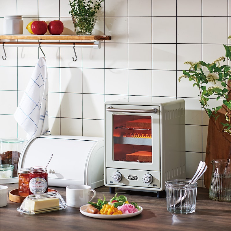 3灯のヒーターで、焼きムラ少なく美味しく焼ける！