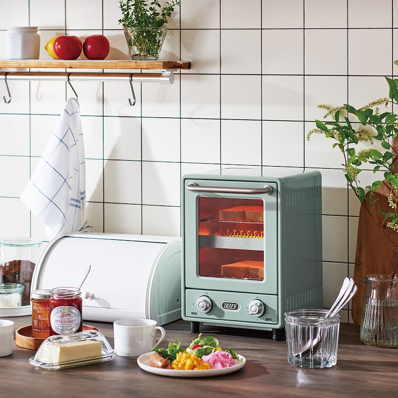 庫内が高温になると、ヒーターが自動的に消えたり点いたりする温度調整機能付き