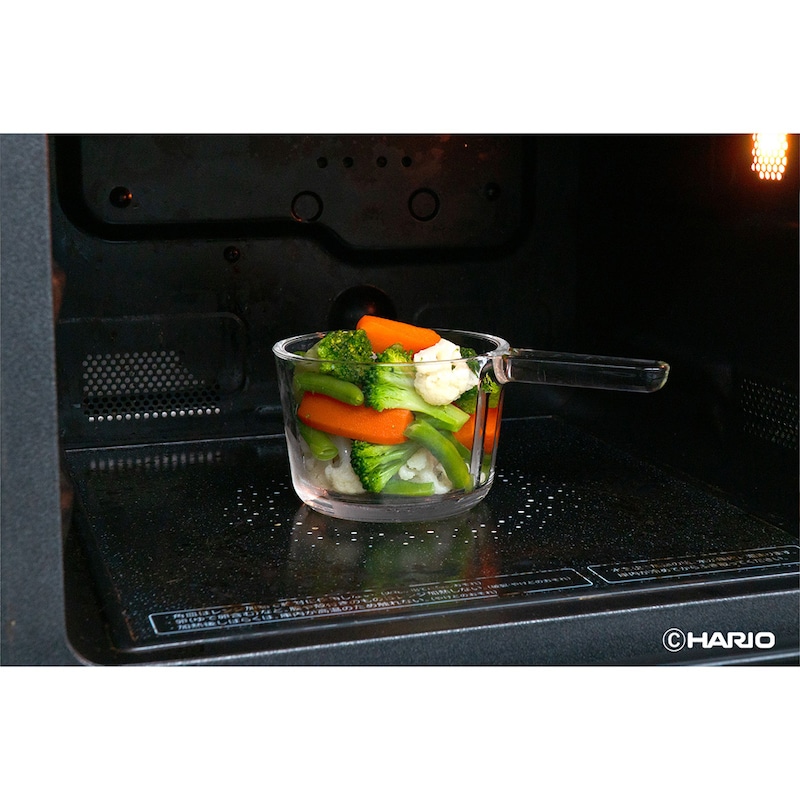 電子レンジで調理、味付け、そのまま保存容器に。