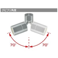 首振り機能付き(左右70°まで調節可能)のため、シンクの隅々まで掃除することができます