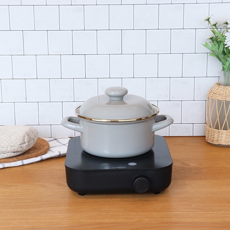 選べる3色！ダイヤル操作でかんたんIH調理器