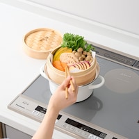 シートを敷くだけでせいろのお手入れラクラク