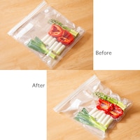 専用の吸引機であっという間に食品を密封
