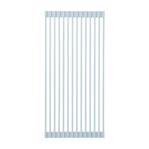 ずれにくい食器を痛めにくいくるっと巻けるシリコン水切り