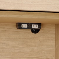 2口コンセント付きでキッチン家電をすっきり繋げます