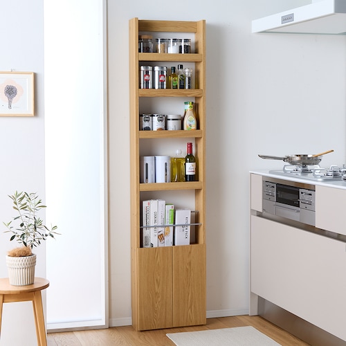 突っ張らずに取り付けられる薄型キッチンラック「WALL FREE」 ＜幅40cm＞