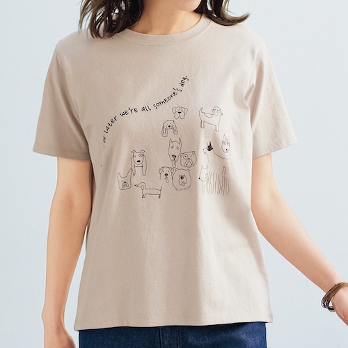 ワンちゃんプリントＴシャツ