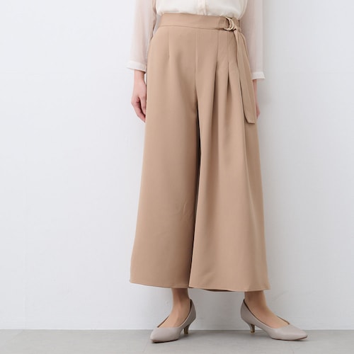 サイドプリーツワイドパンツ