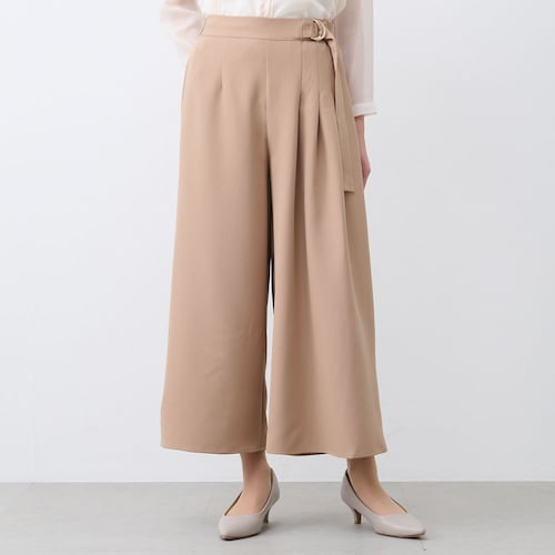 サイドプリーツワイドパンツ