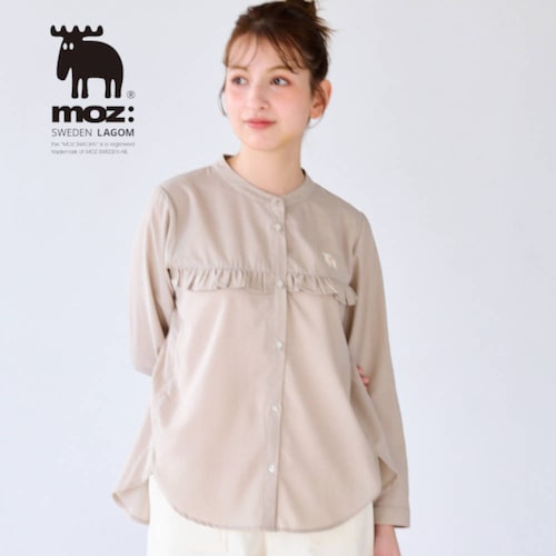 胸フリルブラウス