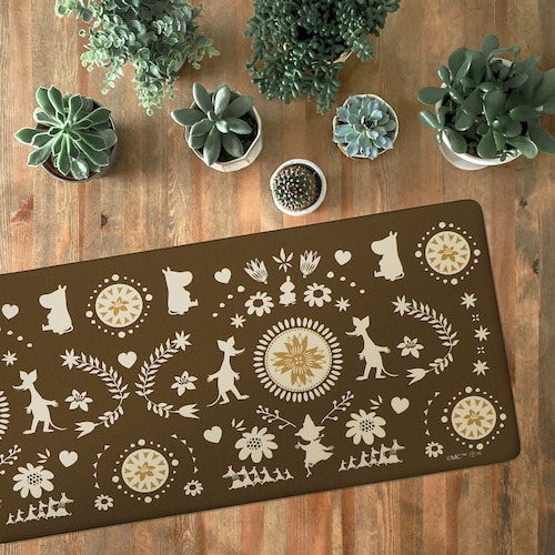 拭ける素材の抗菌防臭ふかふかキッチンマット「ムーミン」