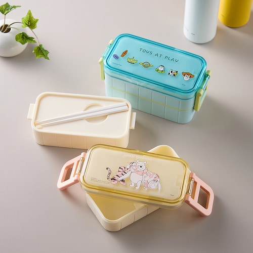 保冷剤付き２段ランチボックス（選べるキャラクター）