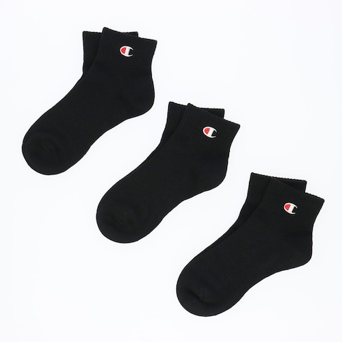 Championクォーターソックス3足組（無地）
