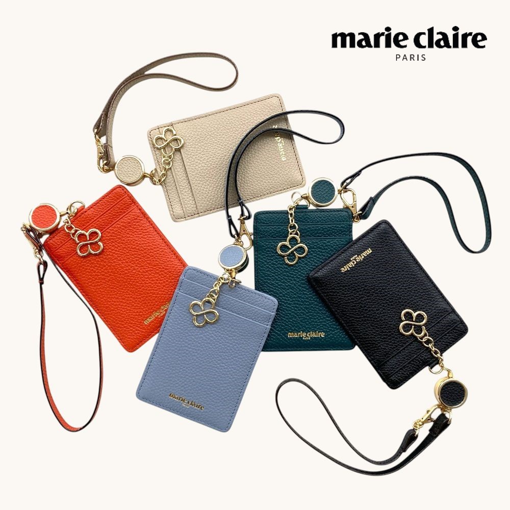 【マリ・クレール/marie claire】リールが伸びて使いやすい 本革パスケース