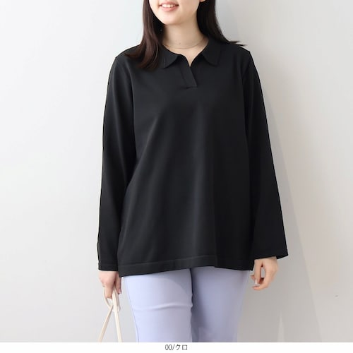 スキッパーポロニット 【大きいサイズ】