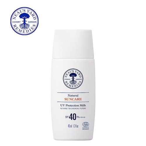 ナチュラル UV プロテクション ミルク (SPF40・PA++++)(顔用日焼け止め・化粧下地)