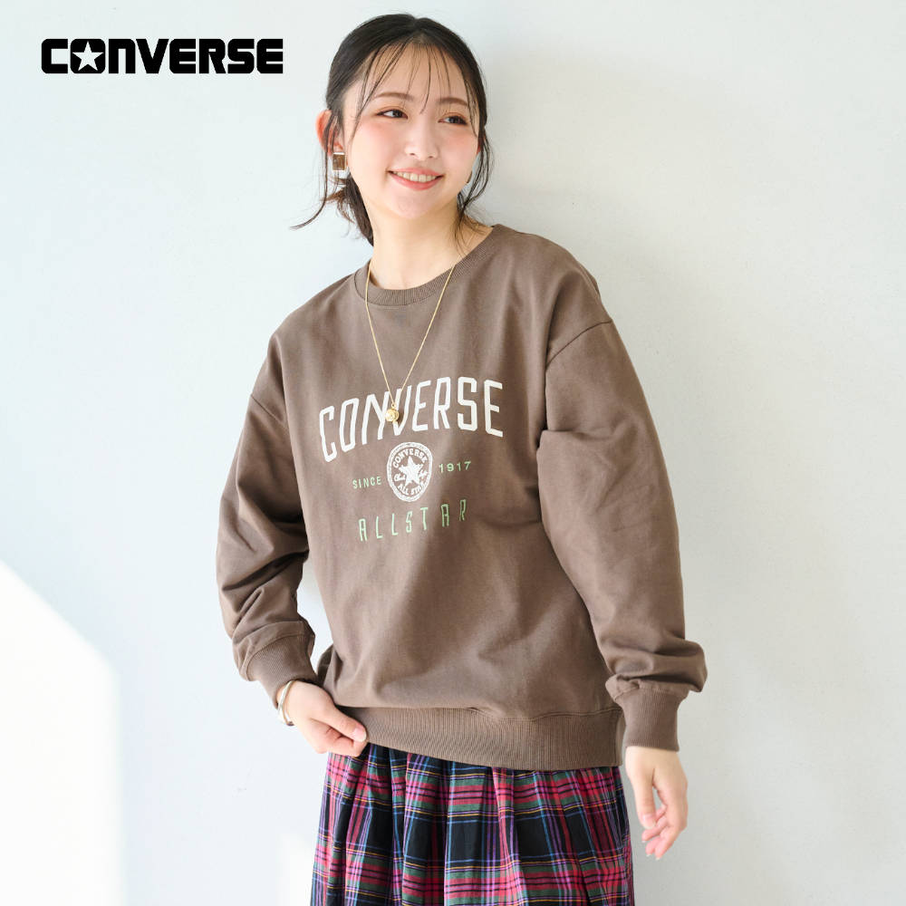 【コンバース/CONVERSE】ミニ裏毛ルーズスウェット