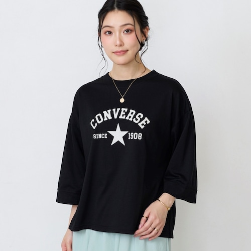 8分袖切替Tシャツ