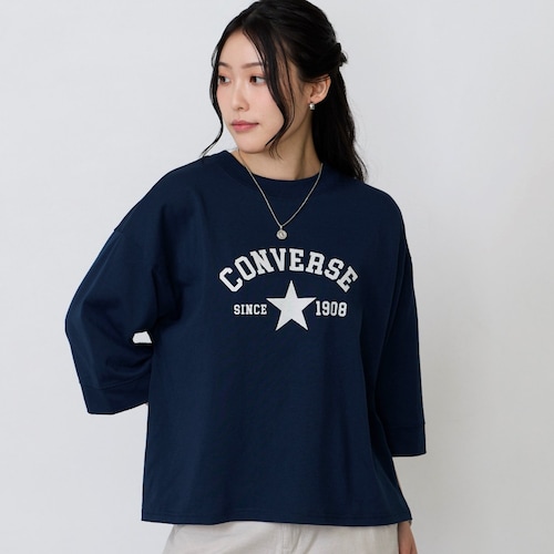 8分袖切替Tシャツ