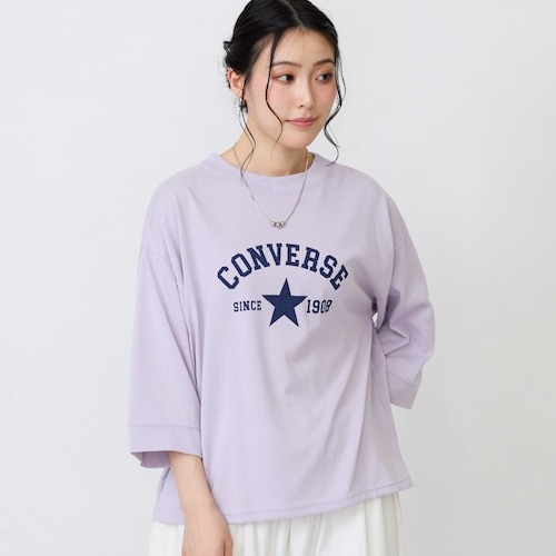 8分袖切替Tシャツ