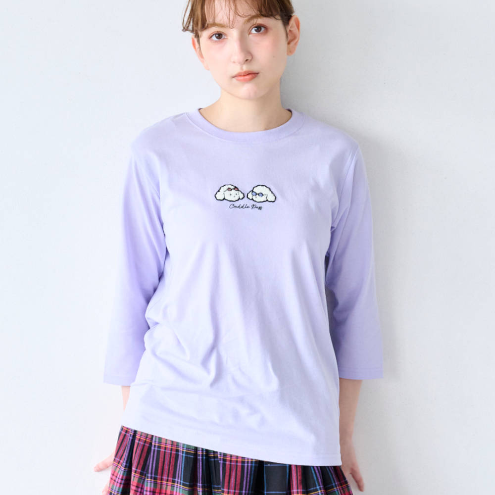 【ベルメゾン】天竺7分袖Tシャツ