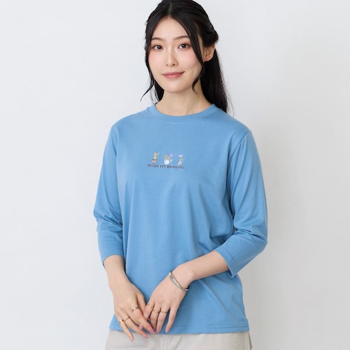 天竺7分袖Tシャツ