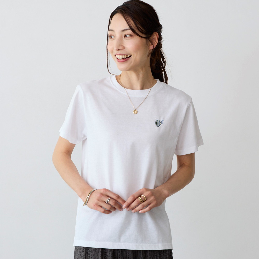 【ベルメゾン】天竺半袖Tシャツ