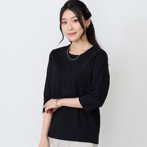 プレミアムコットン7分袖カットソー