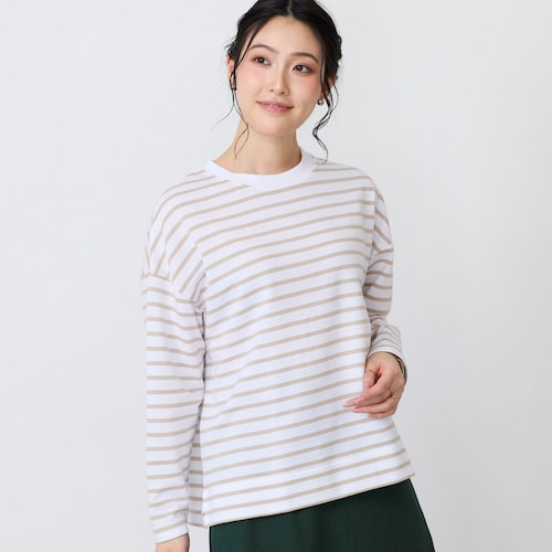 ミニ裏毛ボーダースウェット