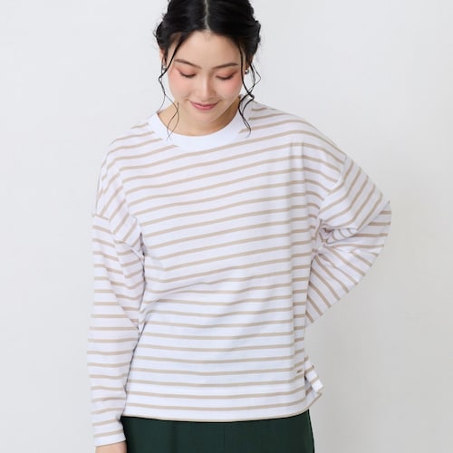 ミニ裏毛ボーダースウェット