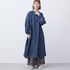 【エムドットエヌ/m.n】デニムロングシャツワンピース