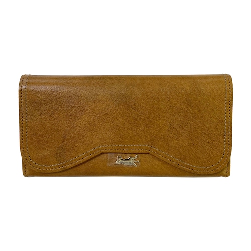 【数量限定】保護ネコに寄付できる猫型のかぶせロングウォレット［日本製］