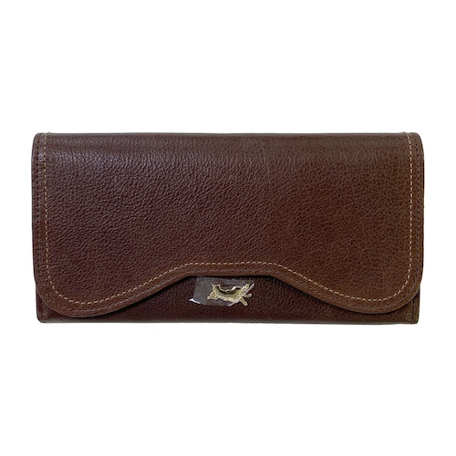 【数量限定】保護ネコに寄付できる猫型のかぶせロングウォレット［日本製］