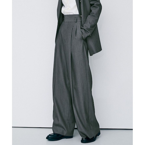 【uncrave／アンクレイヴ】TWドビードスキン ワイドトラウザー