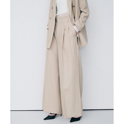 【uncrave／アンクレイヴ】TWドビードスキン ワイドトラウザー