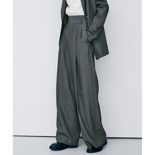 【uncrave／アンクレイヴ】TWドビードスキン ワイドトラウザー