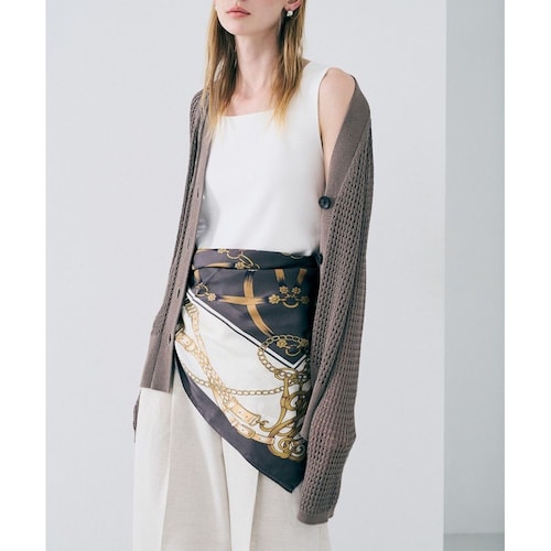 【uncrave／アンクレイヴ】チェーン シルクスカーフ