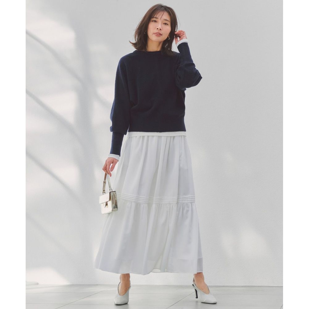 【オンワード樫山】【UNFILO/アンフィーロ】エアリー ギャザースカート