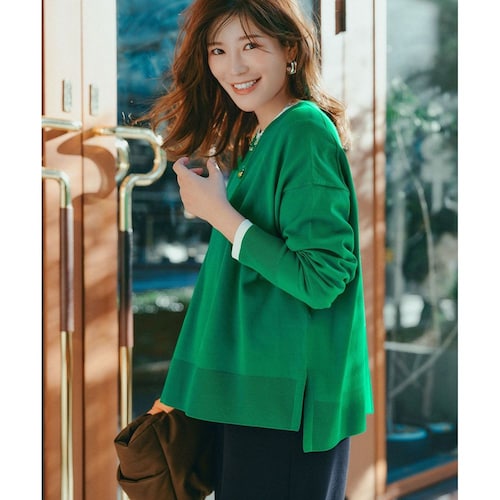 【UNFILO／アンフィーロ】マイビューティニット クルーネック