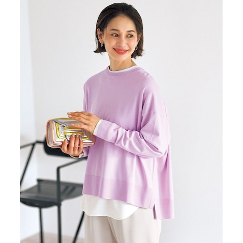 【UNFILO／アンフィーロ】マイビューティニット クルーネック