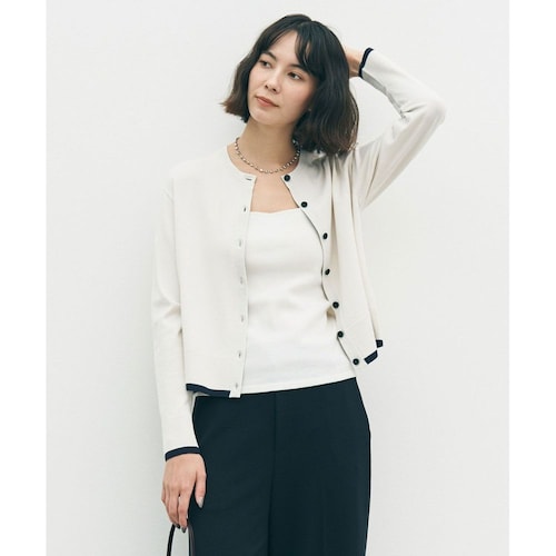 【UNFILO／アンフィーロ】マイビューティニット バイカラーカーディガン